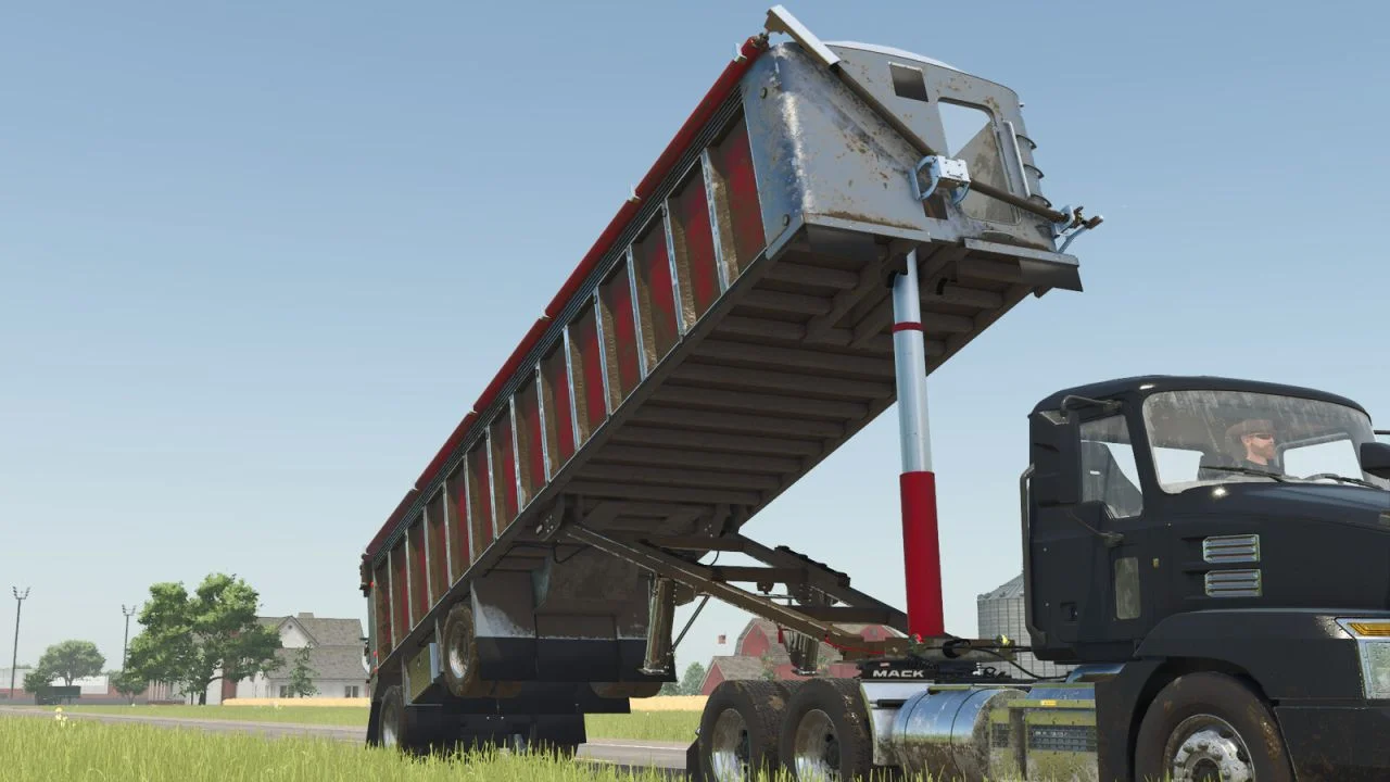 FS25 Trail Frameless End Dump V1.0 Trailers Mod FS25 Mod Free Download