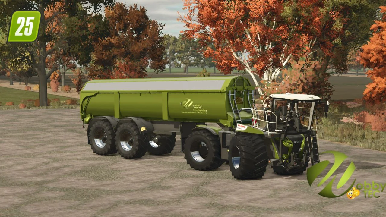 FS25 Trailer for Xerion 4200 Saddletrac V1.0 Trailers Mod FS25 Mod Free Download