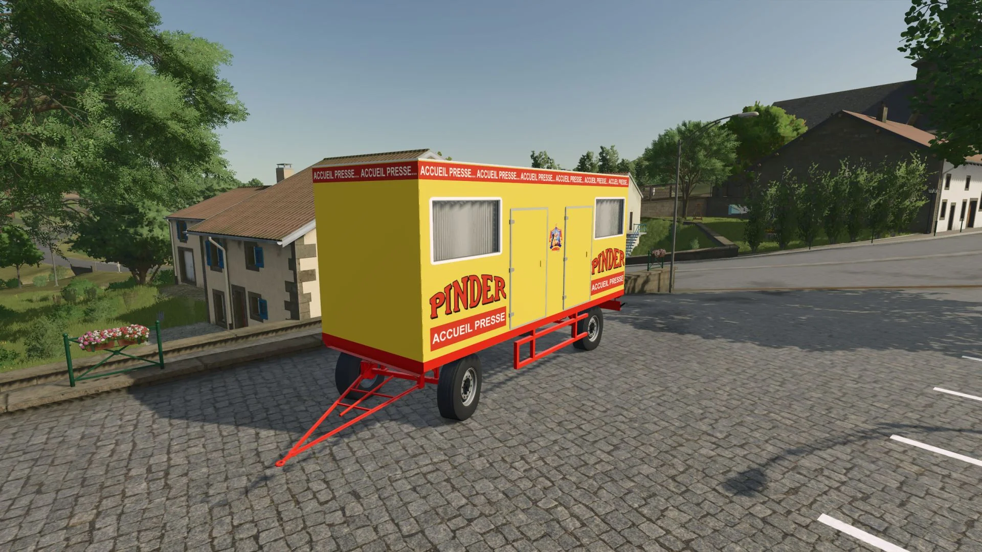 FS25 Trailer Home Press Pinder V1.0 Trailers Mod FS25 Mod Free Download