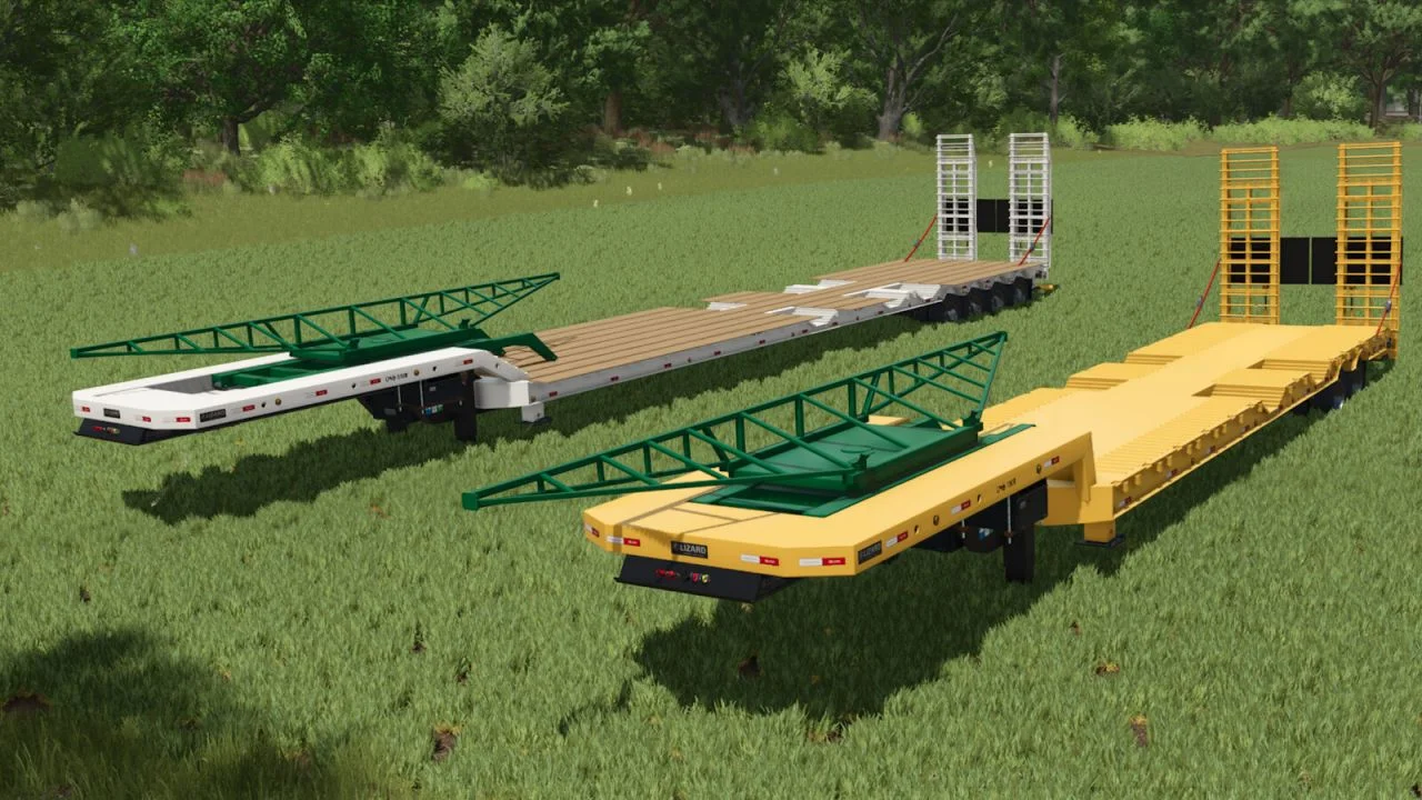 FS25 Transport Trailer 19m And 25m V1.0 Trailers Mod FS25 Mod Free Download