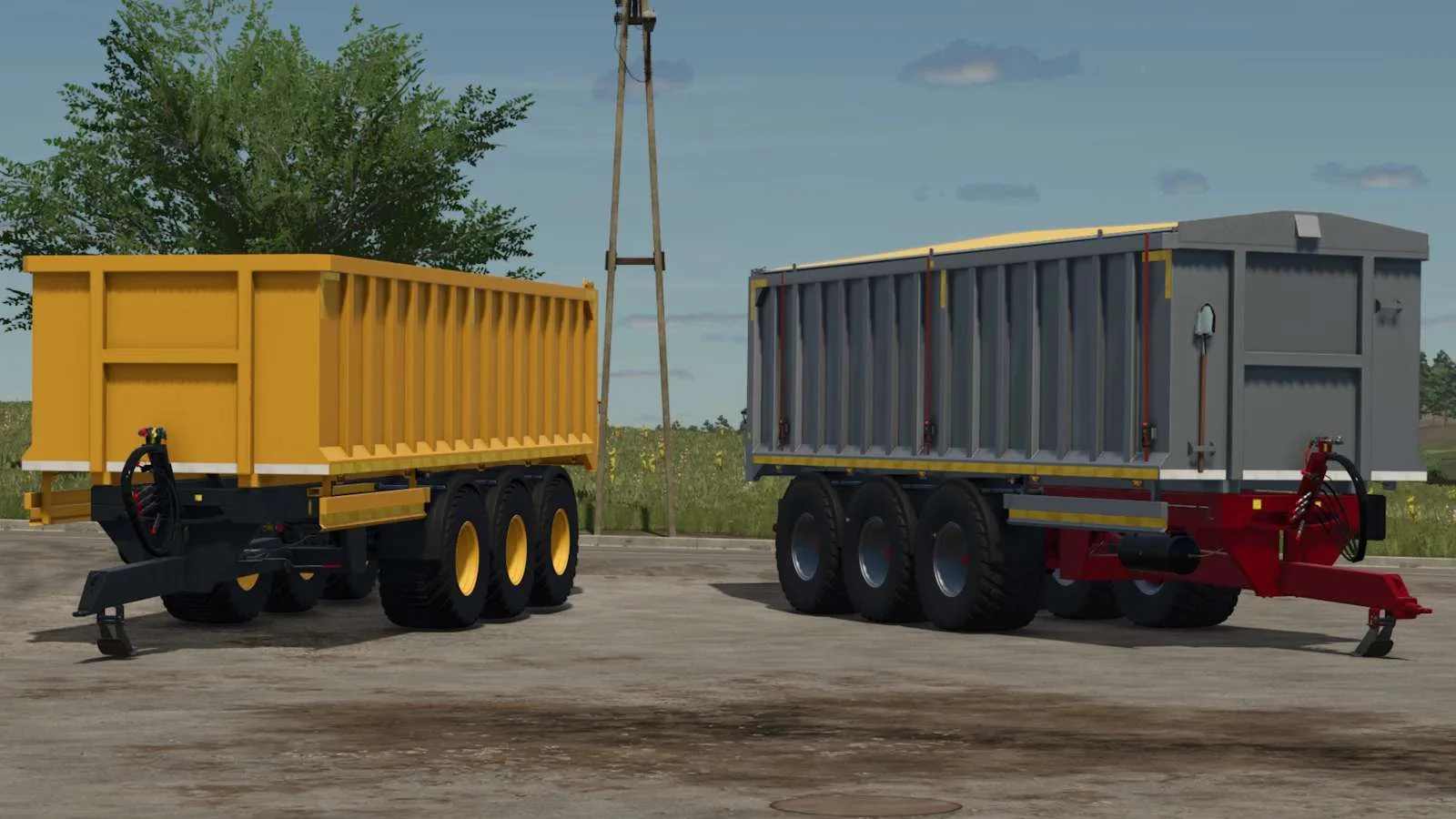 FS25 Tri Axle Aluminium Trailer v1.0 Trailers Mod FS25 Mod Free Download