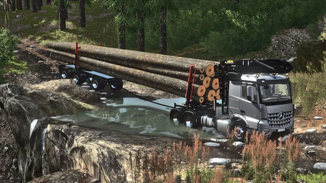 FS25 Truck Wood Trailers Pack v1.0 FS25 Mod Free Download