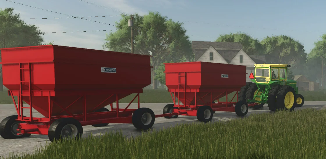 FS25 Turnco Gravity Wagons V1.0 Trailers Mod FS25 Mod Free Download