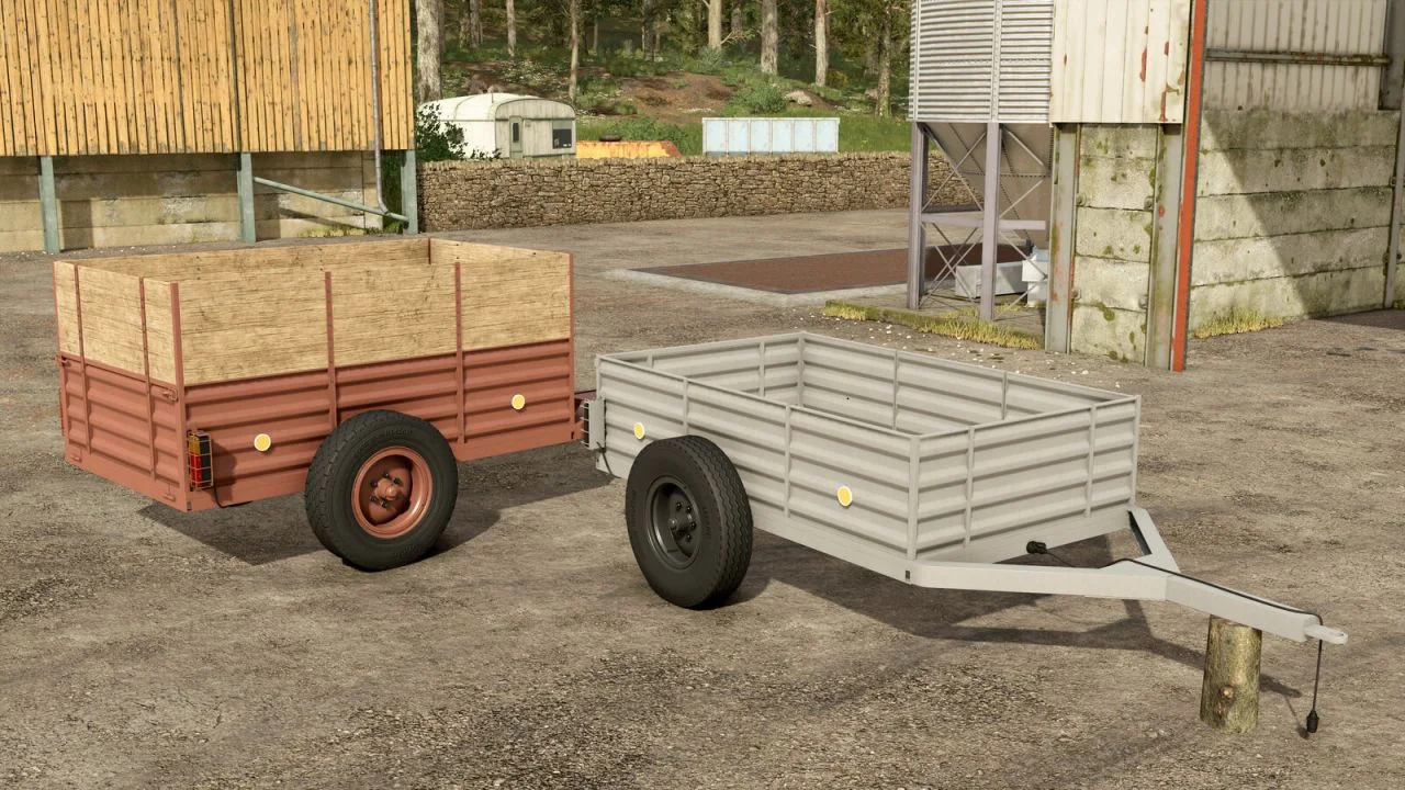 FS25 Two Wheel Trailer V2.0 Trailers Mod FS25 Mod Free Download