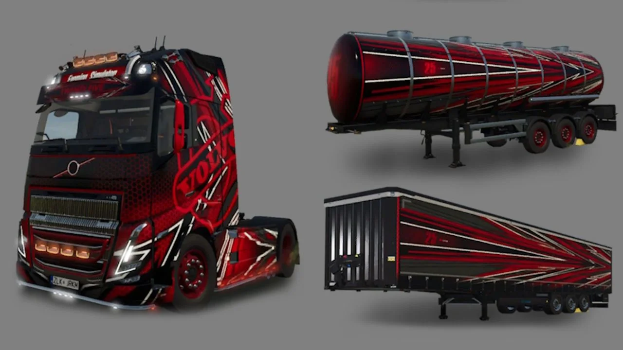 FS25 Volvo FH16 4×2 Pack V1.0.0.1 Trailers Mod FS25 Mod Free Download
