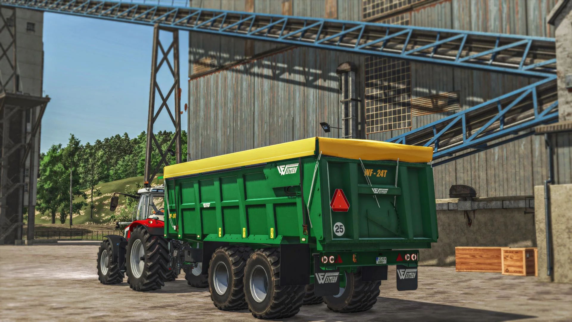 FS25 Western Fabrications 24T V1.0 Trailers Mod FS25 Mod Free Download