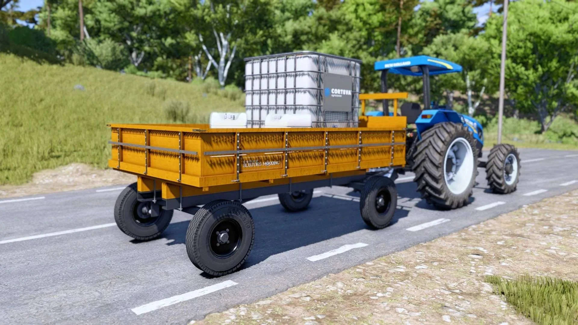 FS25 Wooden Cart v1.0 Trailers Mod FS25 Mod Free Download