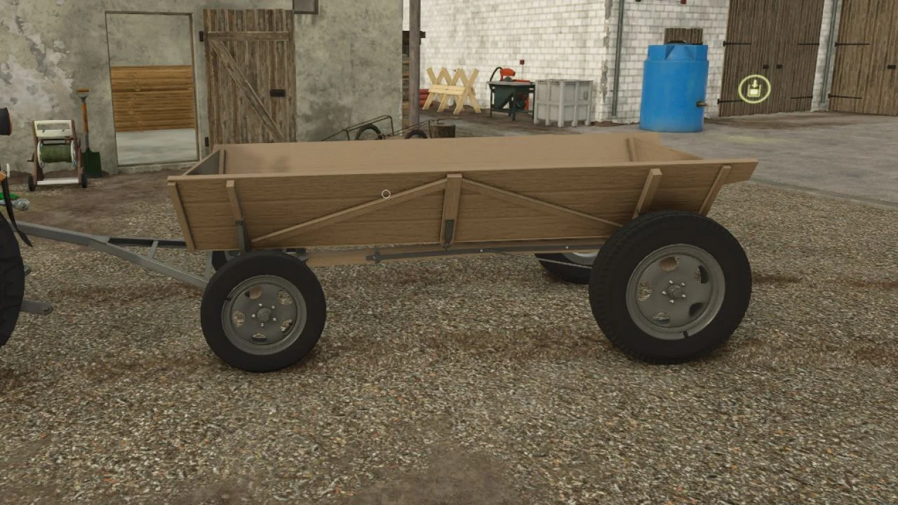 FS25 Wooden Trailer V1.0.1 Trailers Mod FS25 Mod Free Download