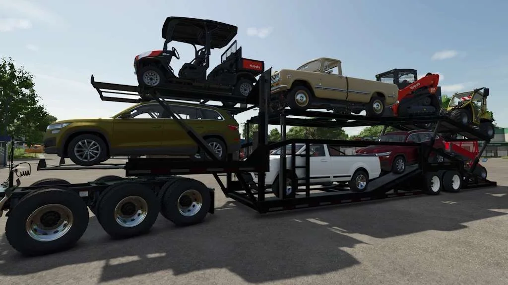 FS25 XPS8400 Car Carrier v1.0 Trailers Mod FS25 Mod Free Download