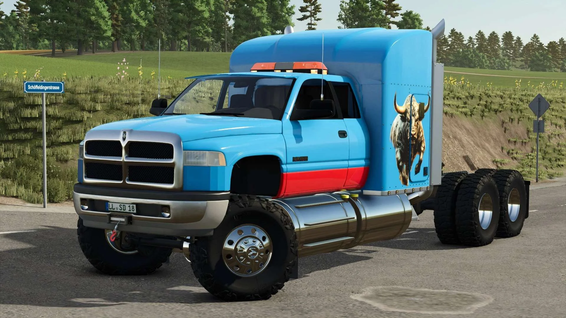FS25 1999 Dodge Ram 7500 v1.0 Trucks Mod FS25 Mod Free Download
