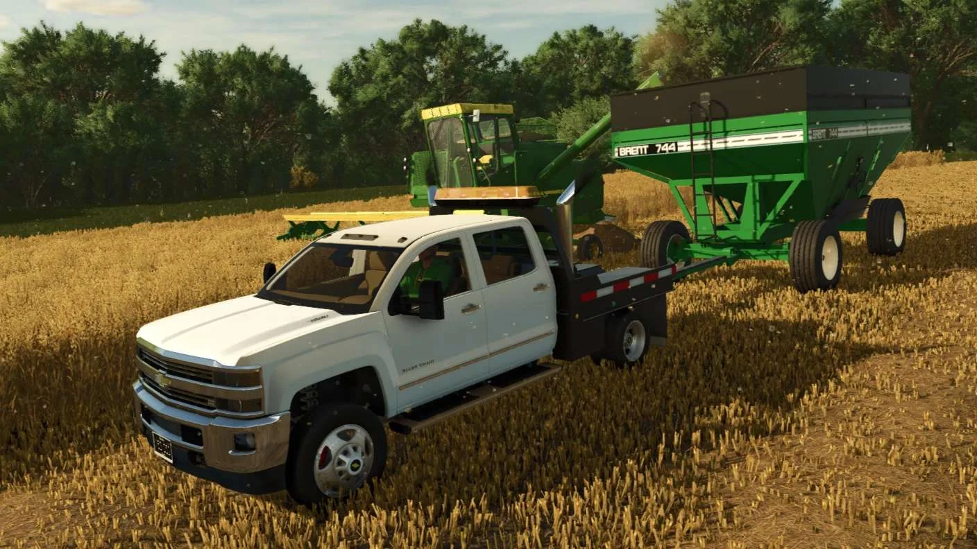 FS25 2015 Chevy Silverado Flatbed v1.0 Trucks Mod FS25 Mod Free Download