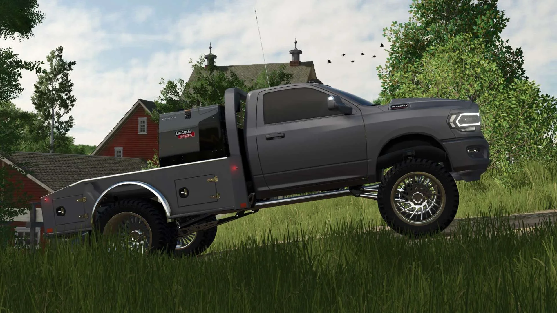 FS25 2019 Ram 3500 Flatbed v1.0 Trucks Mod FS25 Mod Free Download