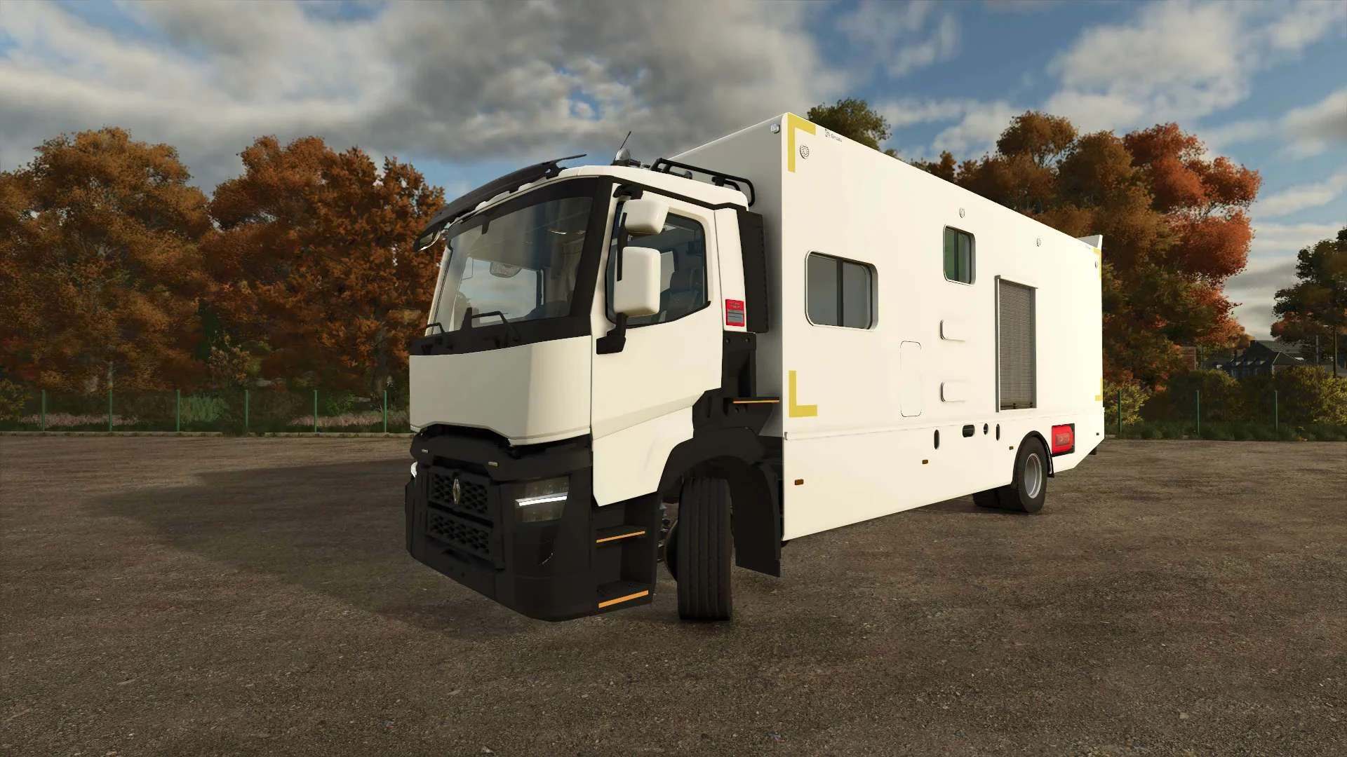 FS25 Camion Renault Base de vie v1.0 Trucks Mod FS25 Mod Free Download