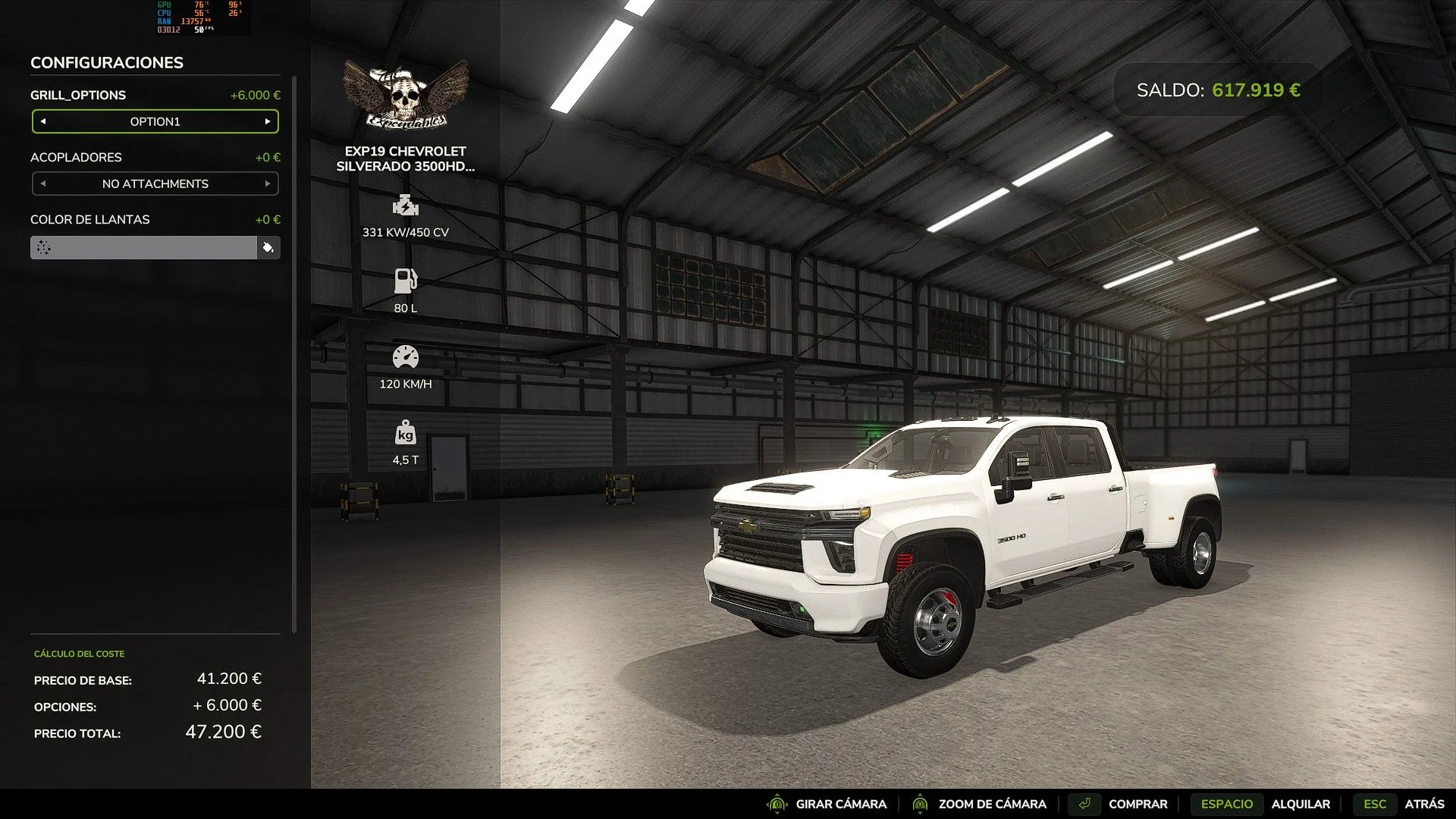 FS25 Chevrolet Silverado 2500 2020 V1.0 Trucks Mod FS25 Mod Free Download