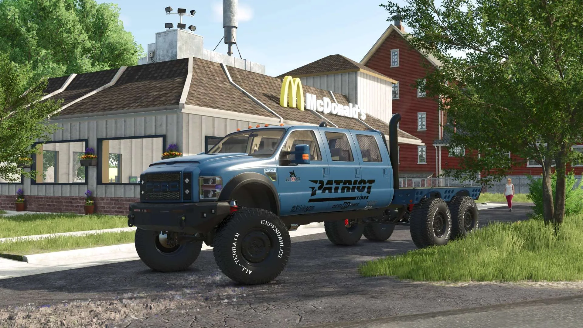 FS25 Ford F550 Super Six Patriot v1.0 Trucks Mod FS25 Mod Free Download