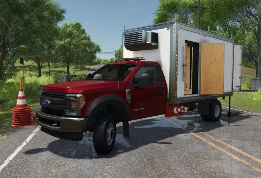 FS25 Ford F550 Utility Truck FIX v1.0 Trucks Mod FS25 Mod Free Download