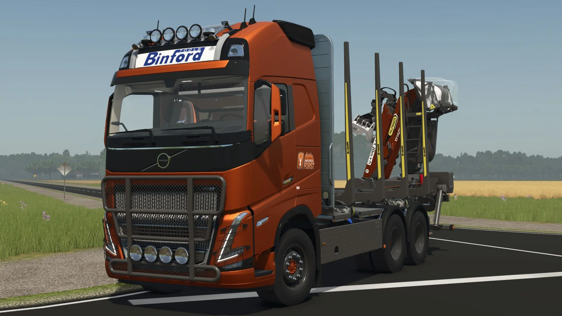 FS25 Forest truck with loading crane V1.0 Trucks Mod FS25 Mod Free Download