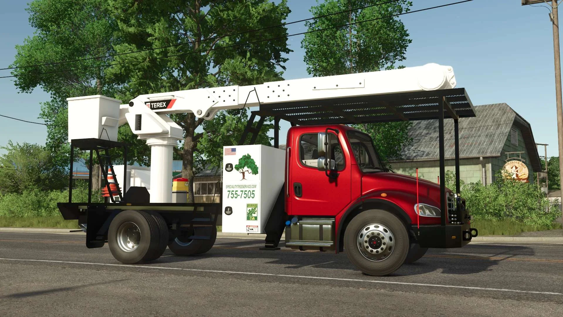 FS25 Freightliner M2 Bucket Truck v1.1 Trucks Mod FS25 Mod Free Download