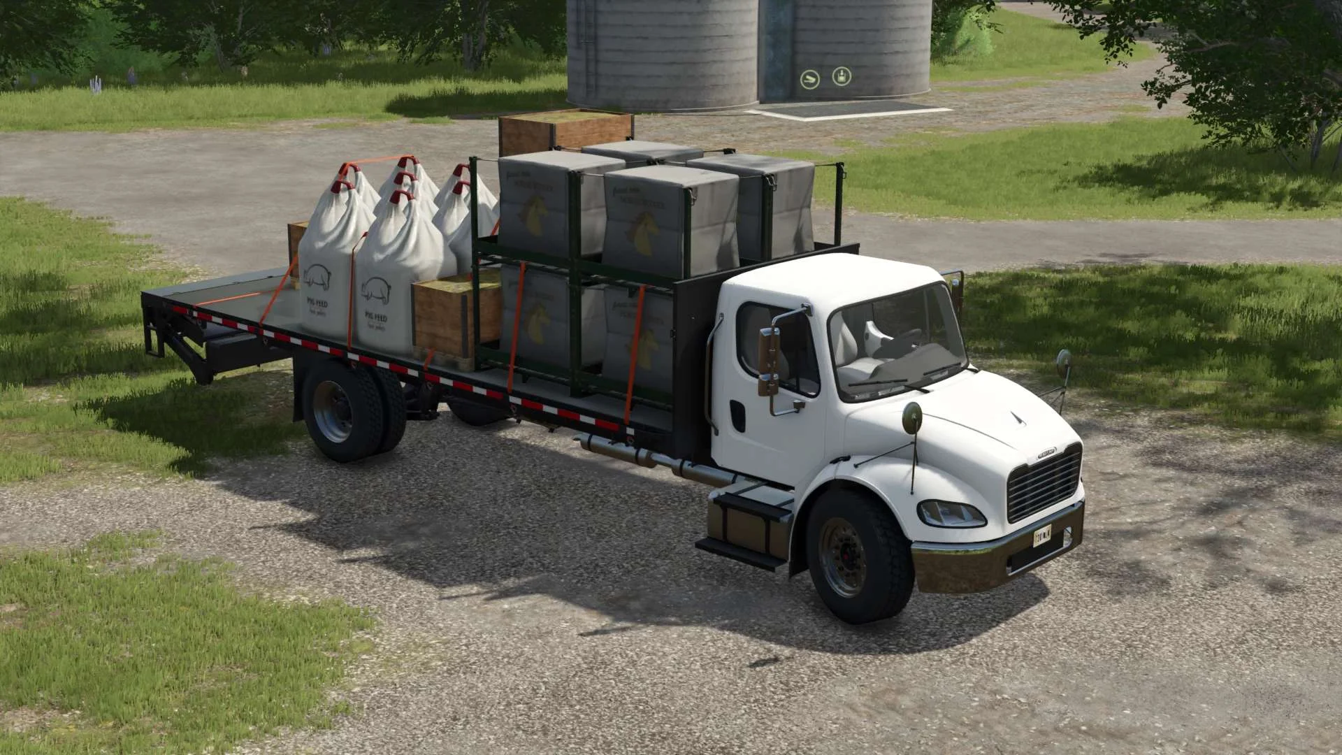 FS25 Freightliner M2 Stakebed v1.1 Trucks Mod FS25 Mod Free Download