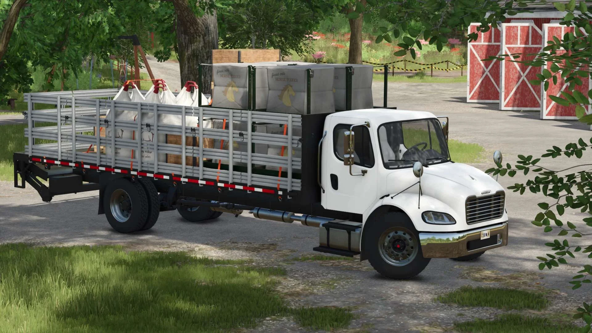 FS25 Freightliner M2 Stakebed v1.2 Trucks Mod FS25 Mod Free Download