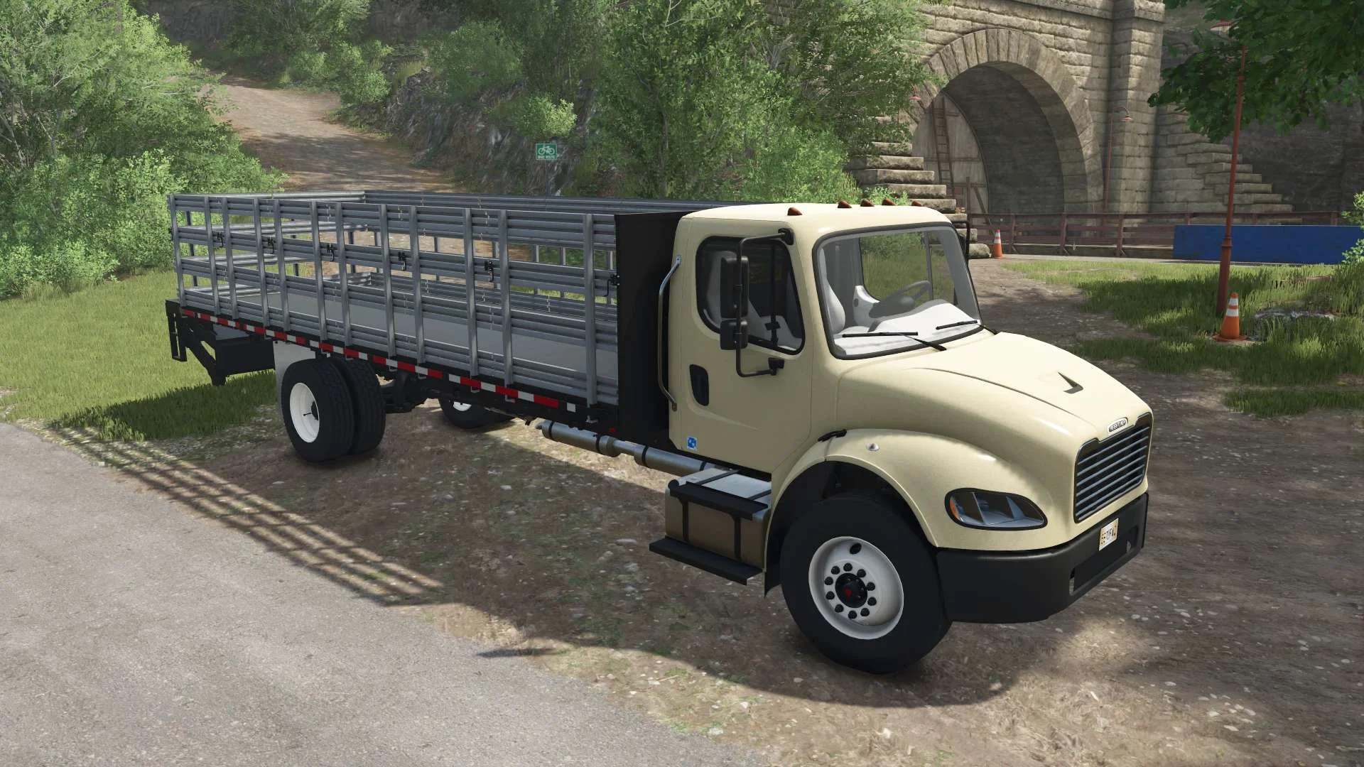 FS25 Freightliner M2 Stakebed v1.5 Trucks Mod FS25 Mod Free Download
