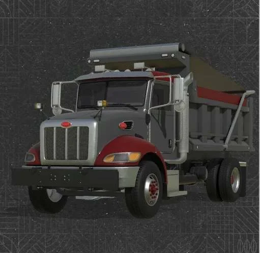 FS25 HD Modding Peterbilt 340 Dump Truck v1.0 Trucks Mod FS25 Mod Free Download