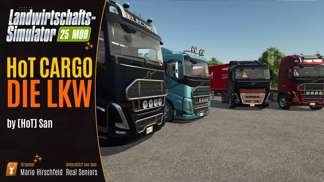 FS25 HoT Cargo Pack 25 v1.0 Trucks Mod FS25 Mod Free Download