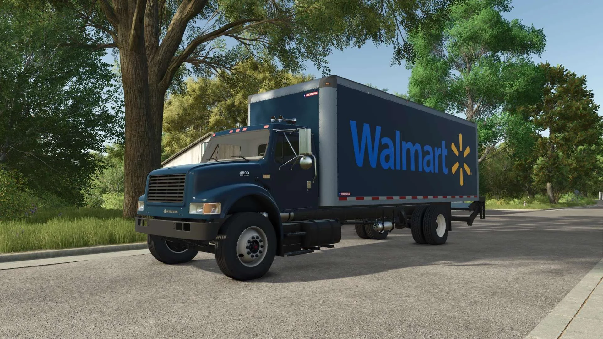 FS25 International 4900 Box truck v1.0 Trucks Mod FS25 Mod Free Download
