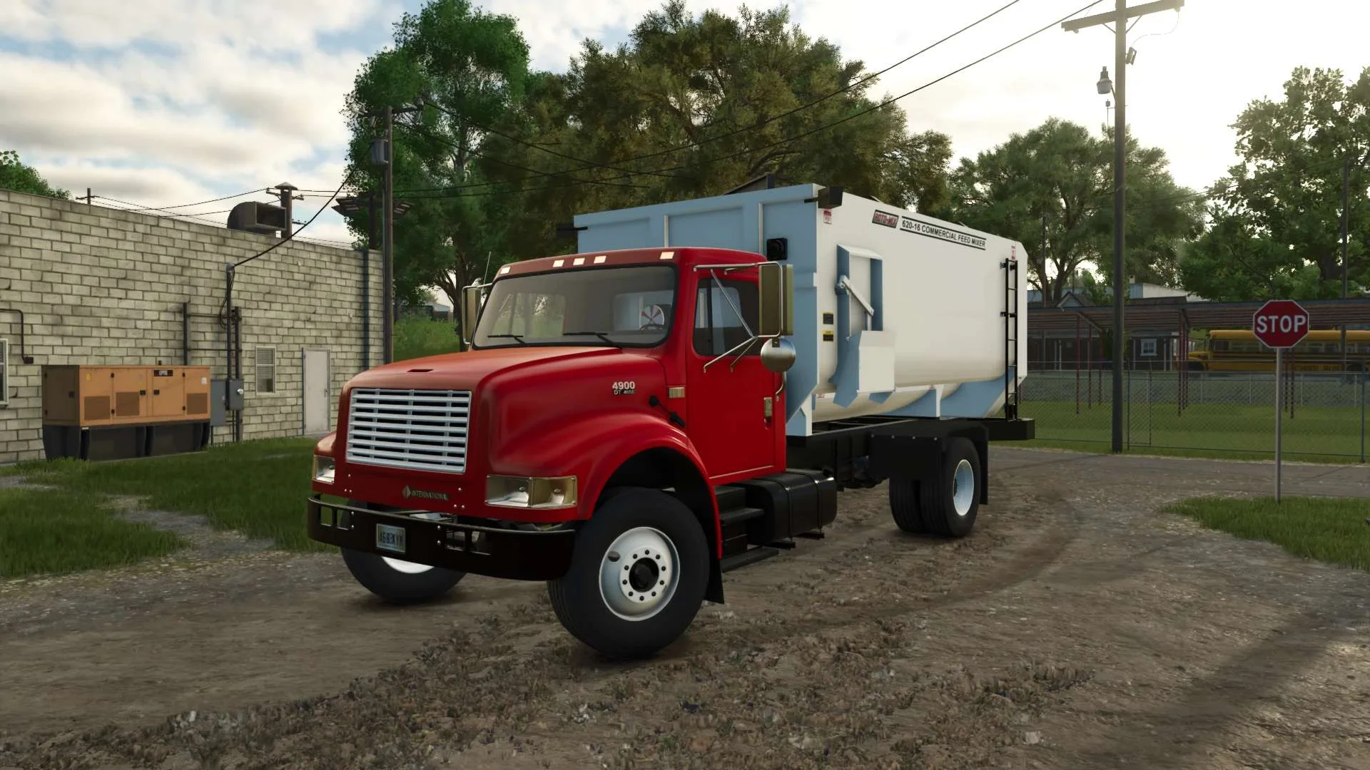 FS25 International 4900 Feed Truck v1.0 Trucks Mod FS25 Mod Free Download