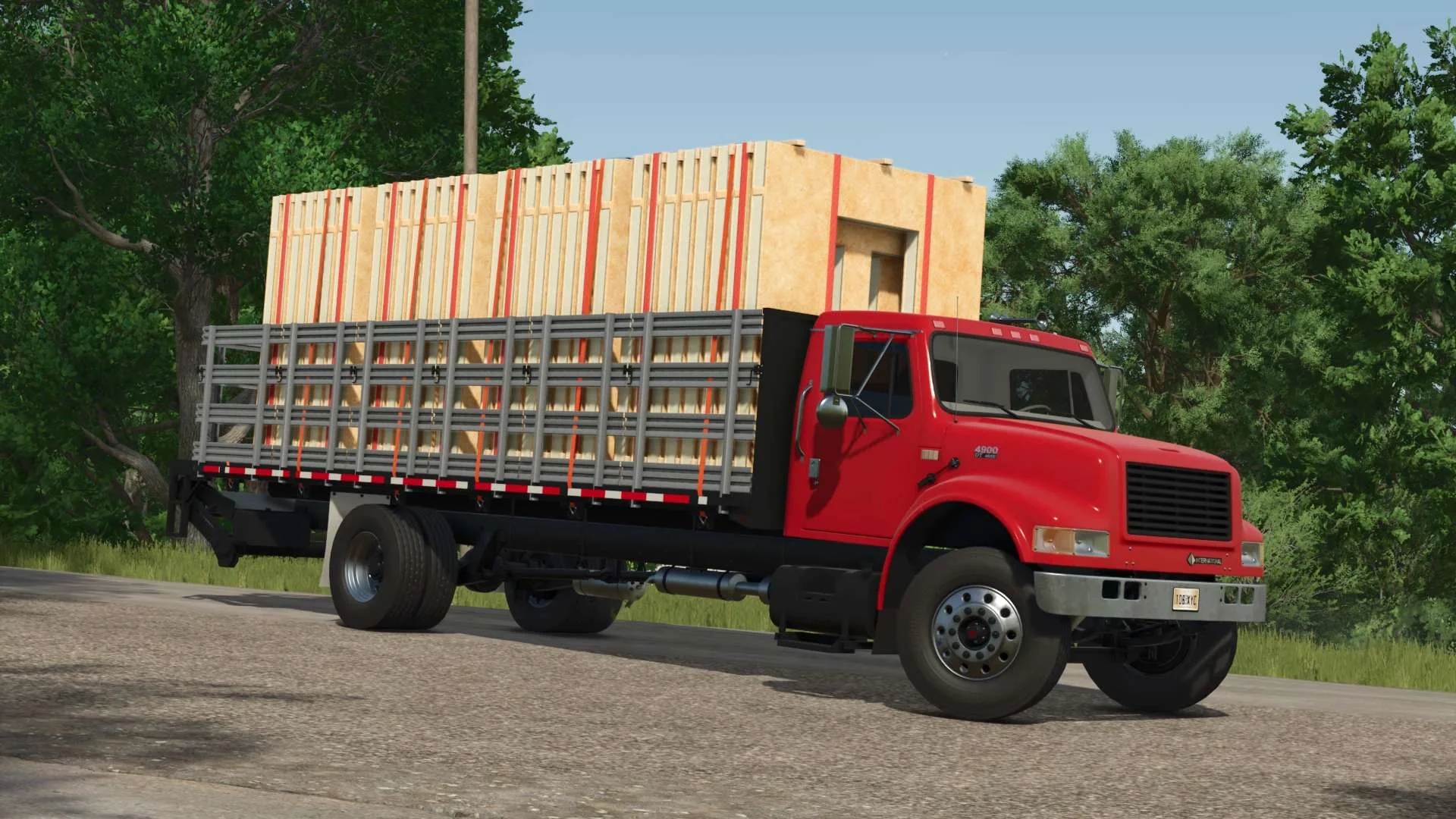 FS25 International 4900 Stakebed v1.1 Trucks Mod FS25 Mod Free Download