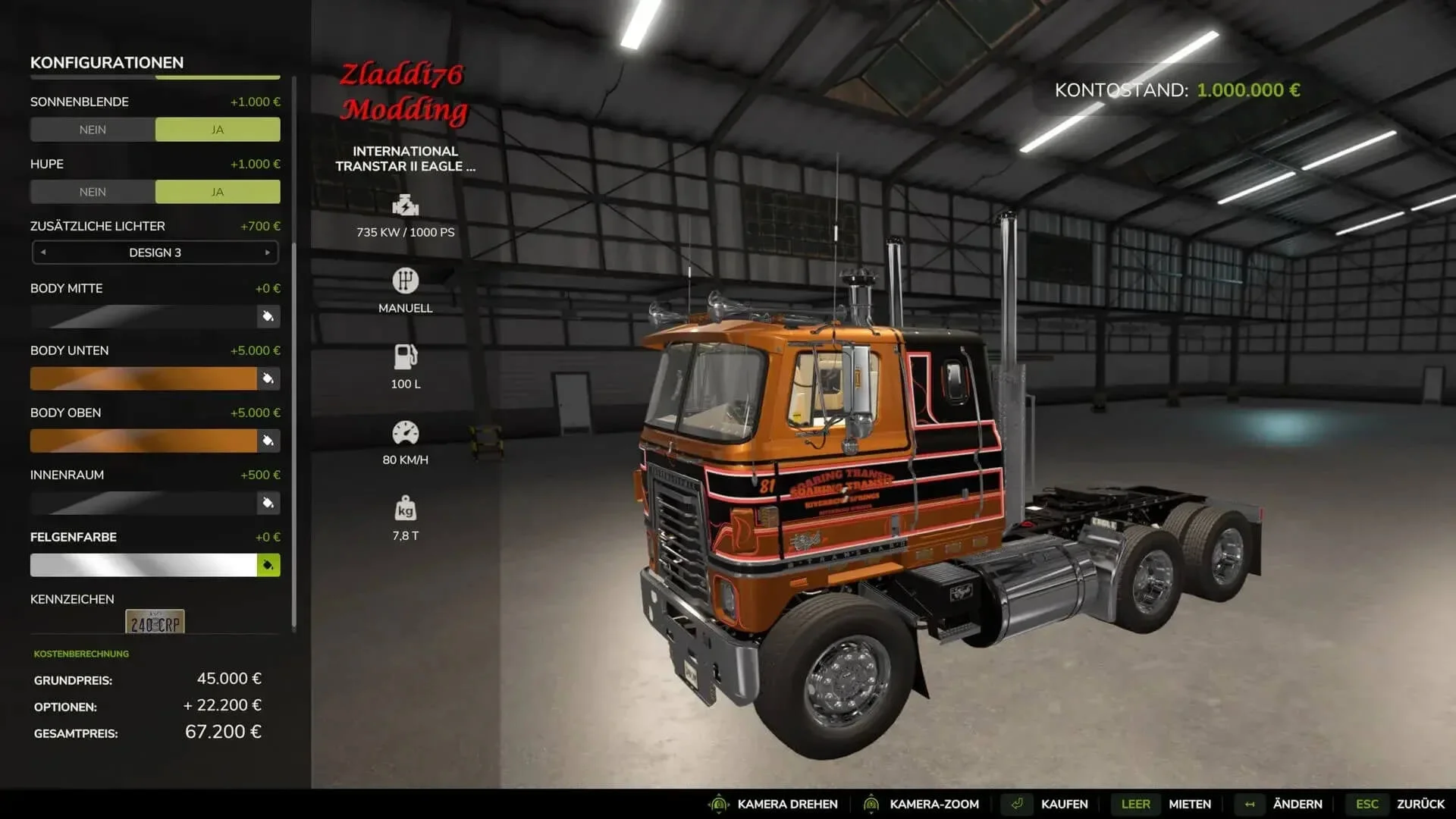 FS25 International Transstar v1.0 Trucks Mod FS25 Mod Free Download