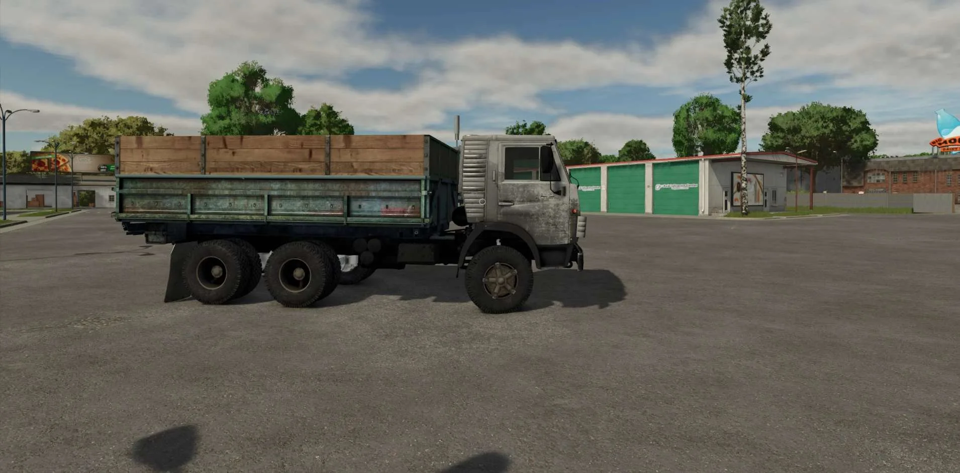 FS25 KamAZ 5320 and gkb 8551 v1.0 Trucks Mod FS25 Mod Free Download