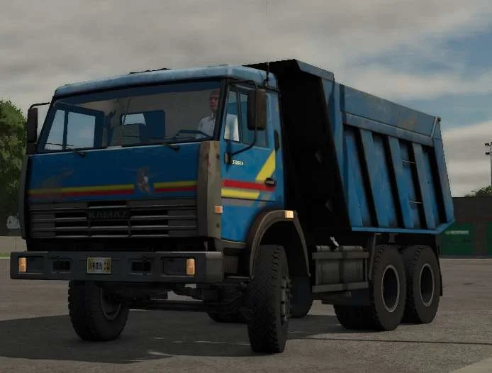 FS25 KamAZ 65115 Blue v1.0 Trucks Mod FS25 Mod Free Download