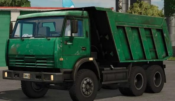 FS25 KamAZ 65115 Green v1.0 Trucks Mod FS25 Mod Free Download