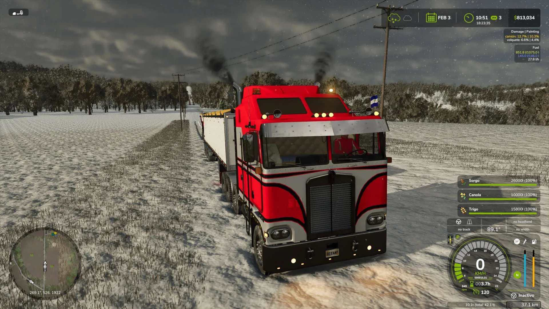 FS25 Kenworth K100 CabOver v1.0 Trucks Mod FS25 Mod Free Download