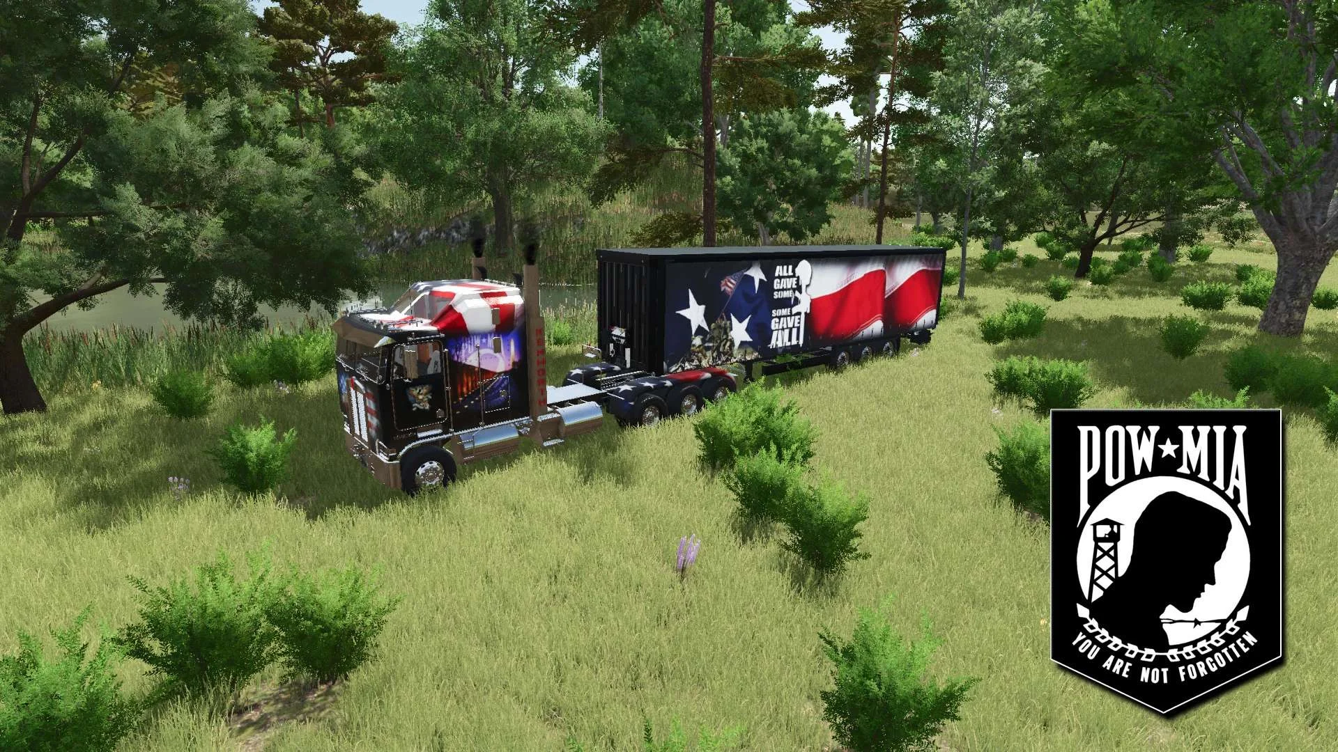 FS25 Kenworth K100 with CurtainSide Dry Van v1.0 Trucks Mod FS25 Mod Free Download