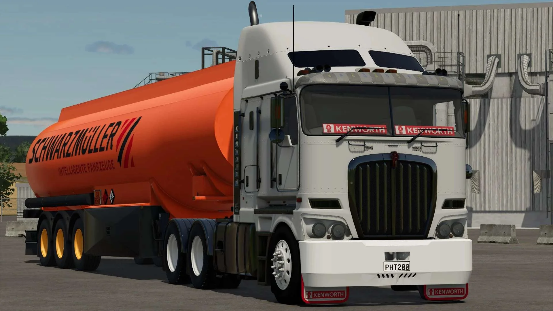 FS25 Kenworth K200 & Schwarzmuller Tanker v1.0 Trucks Mod FS25 Mod Free Download