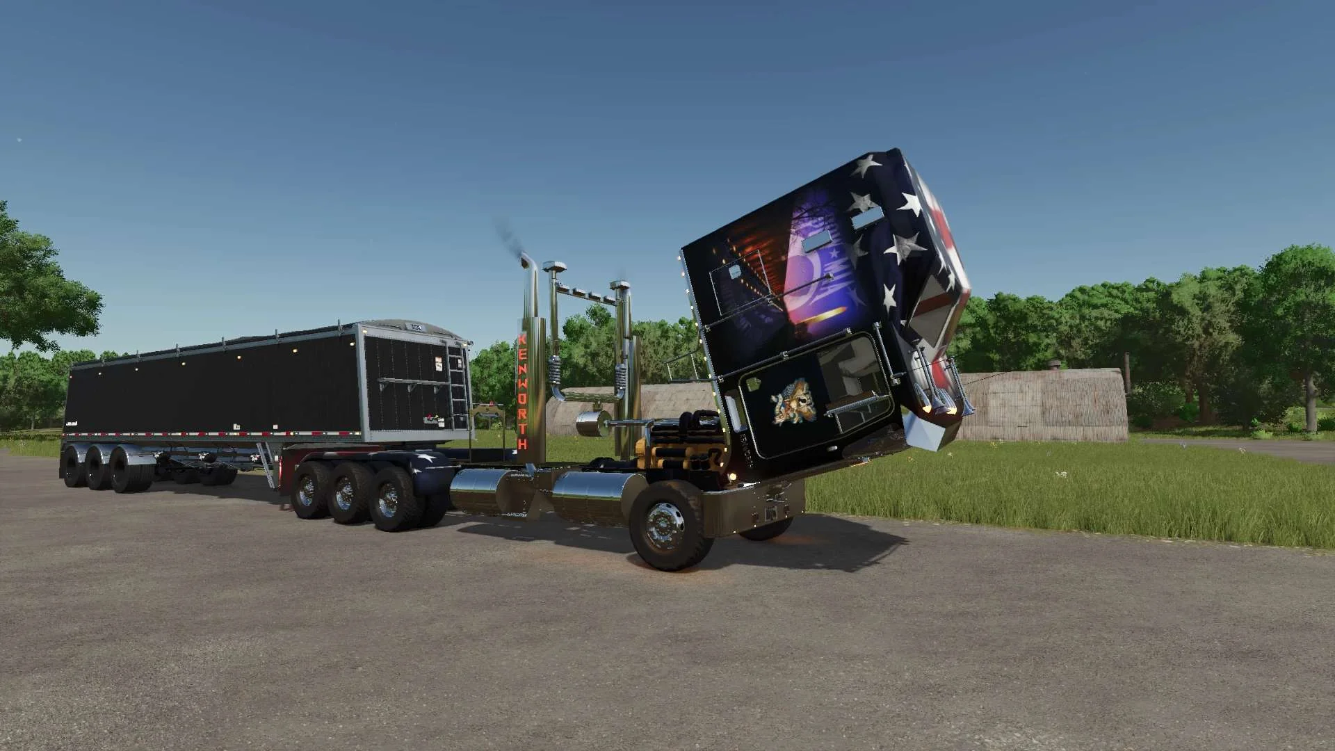 FS25 Kenworth POW Memorial Day Tribute Truck v1.0 Trucks Mod FS25 Mod Free Download