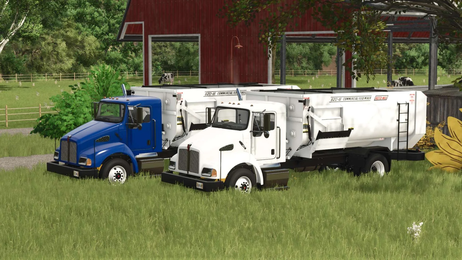FS25 Kenworth T300 With Roto-Mix 620-16 v1.0 Trucks Mod FS25 Mod Free Download
