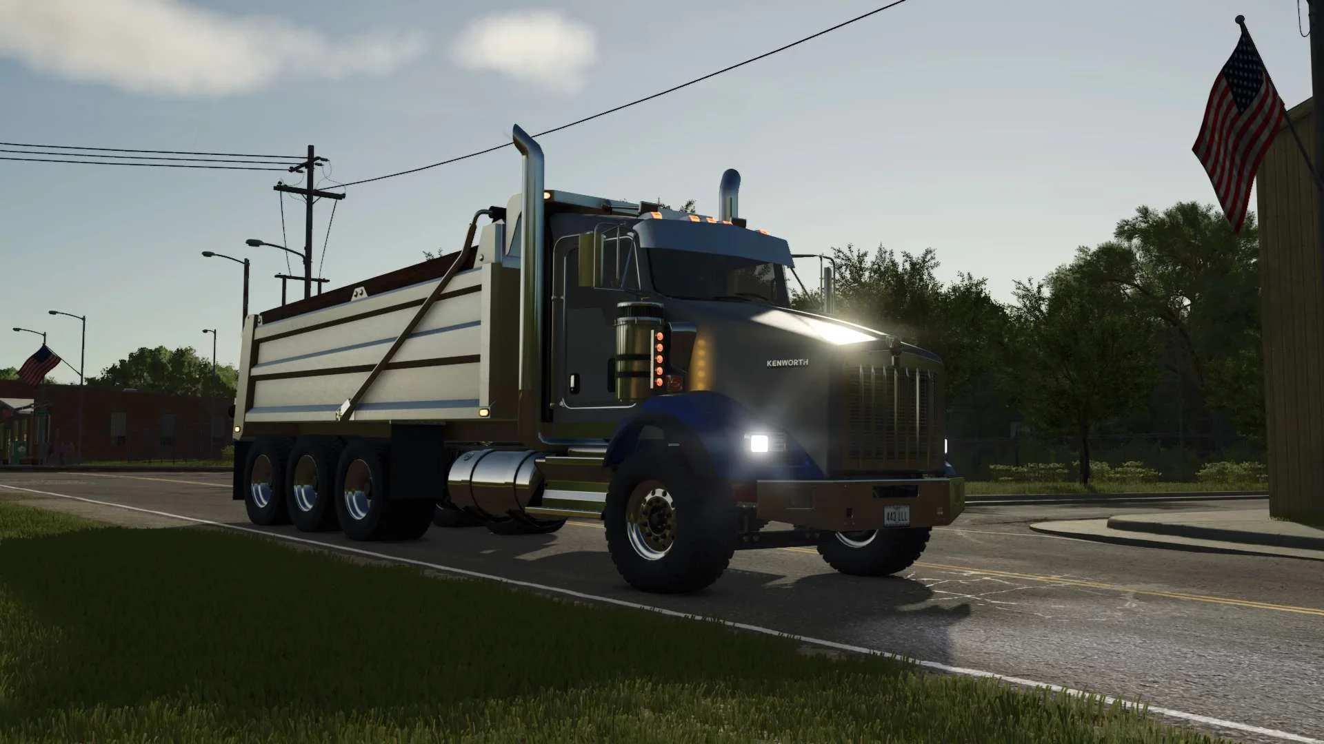 FS25 Kenworth T800 Dumper v1.0 Trucks Mod FS25 Mod Free Download