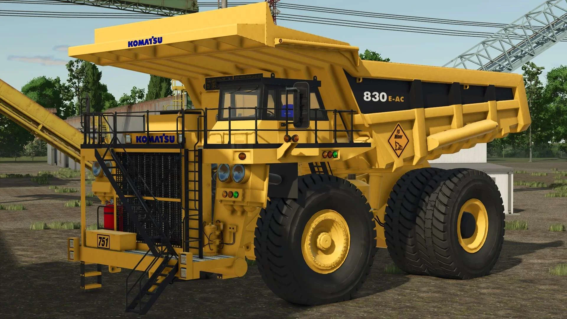 FS25 Komatsu 830E AC v1.0 Trucks Mod FS25 Mod Free Download