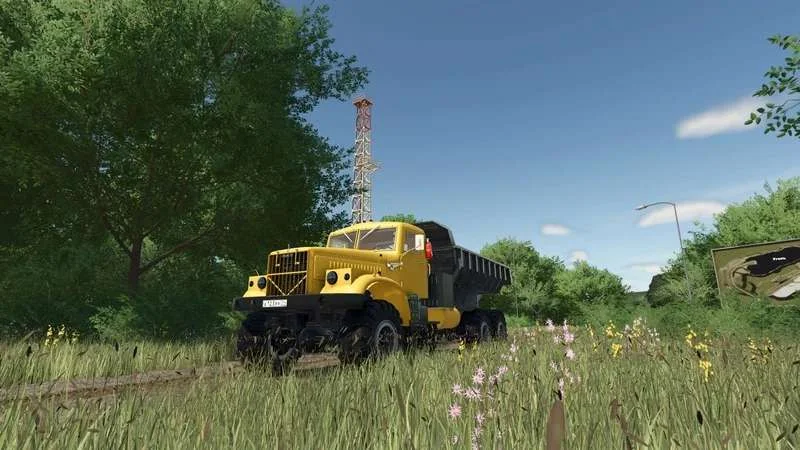 FS25 KrAZ-255 dump truck v1.0.0.1 Trucks Mod FS25 Mod Free Download