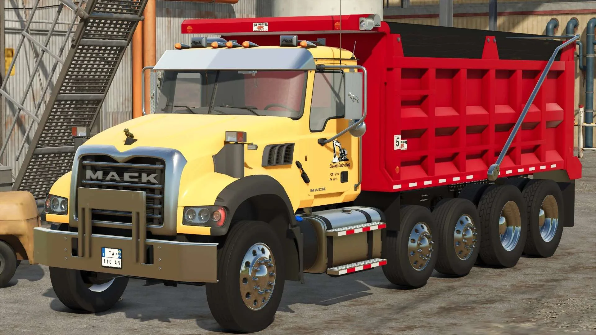 FS25 Mack Granite GU 713 v1.0 Trucks Mod FS25 Mod Free Download