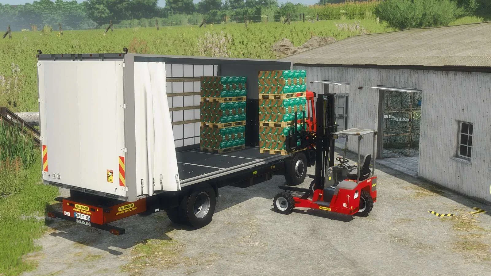 FS25 MAN 19.322 With Sliding Curtain v1.0 Trucks Mod FS25 Mod Free Download