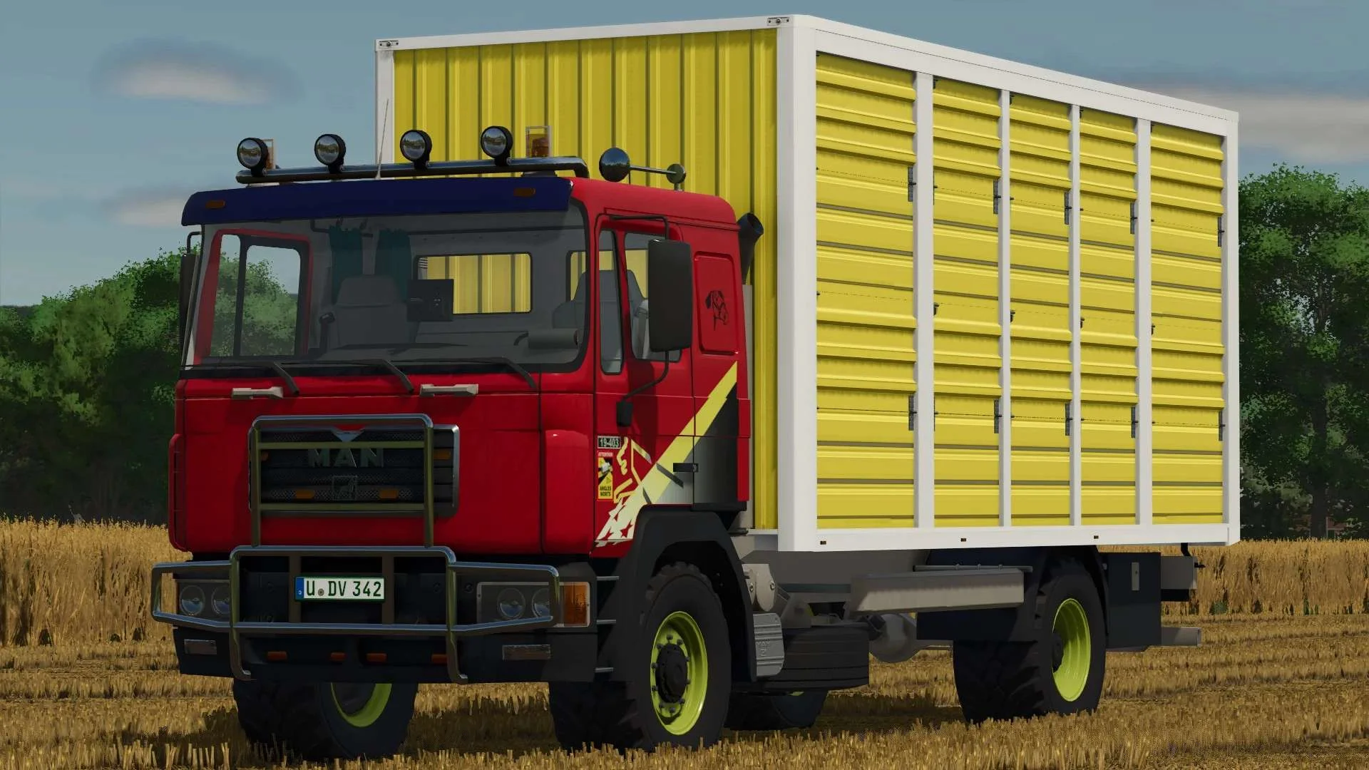 FS25 MAN 19.403 Animal Transport Truck v1.0 Trucks Mod FS25 Mod Free Download