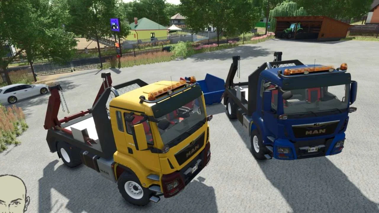 FS25 MAN TGS Skip Loader v1.1 Trucks Mod FS25 Mod Free Download