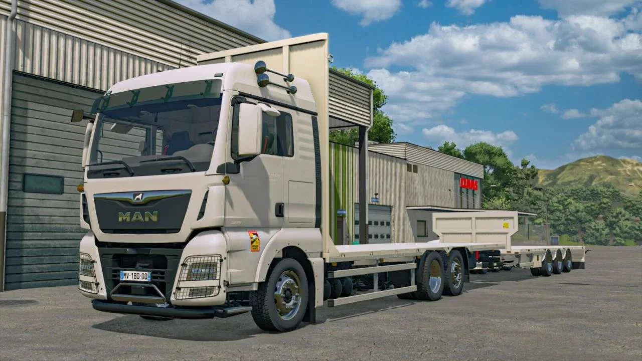 FS25 MAN TGX 6×2 Straw Bale Truck v2.0 Trucks Mod FS25 Mod Free Download