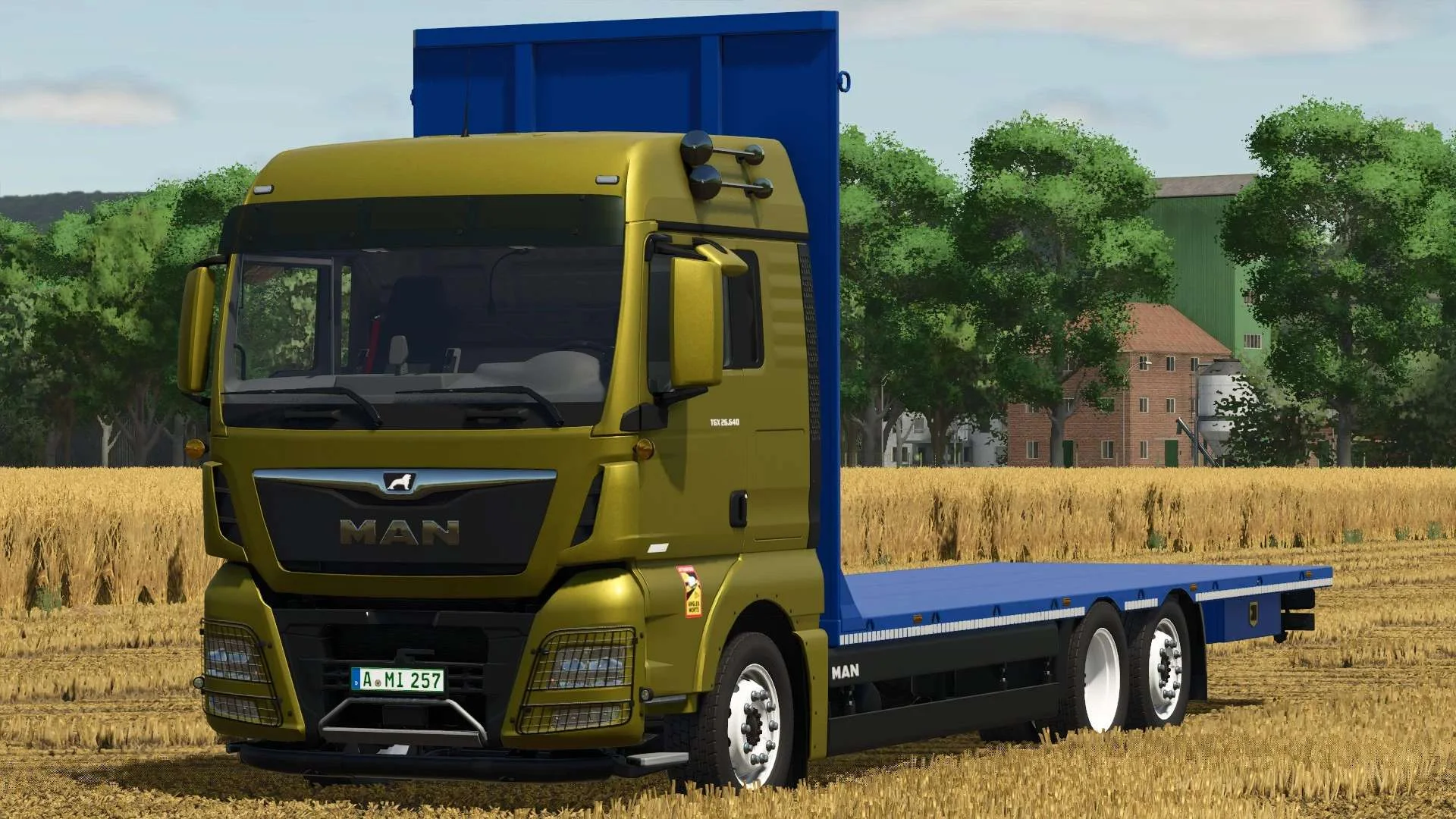 FS25 MAN TGX Straw Bale Truck v1.0 Trucks Mod FS25 Mod Free Download