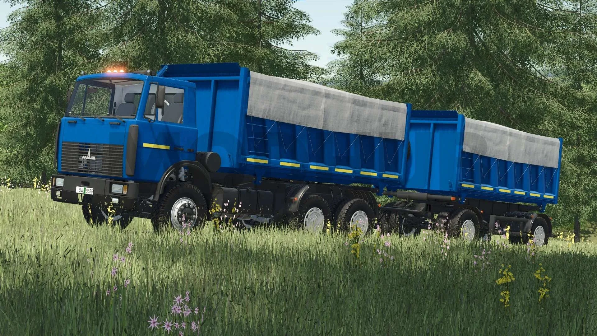 FS25 MAZ-5516 v1.0 Trucks Mod FS25 Mod Free Download