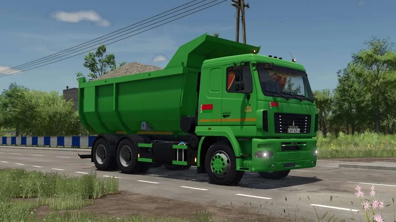 FS25 MAZ-6501 20m3 v1.1.1 Trucks Mod FS25 Mod Free Download